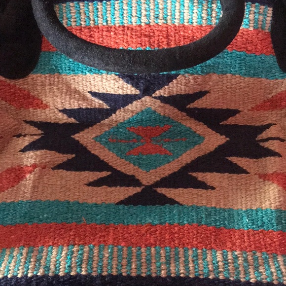 Southwest Western Aztec Style Weekender Bag Tote - Picture 2 of 2